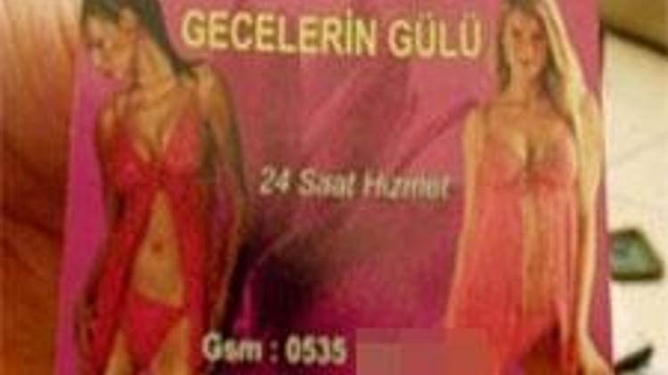 Fuhuş için 10 bin kartvizit bastırmışlar