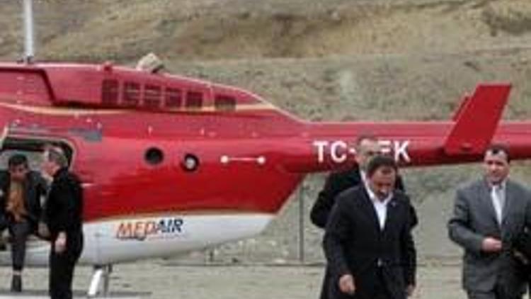Yazıcıoğlunun helikopteri düştü