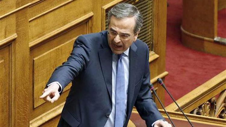 Yunan Parlamentosu karıştı, Samaras genel kurulu terk etti