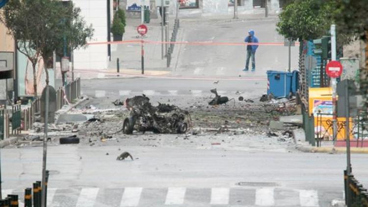 Yunanistan Merkez Bankasına bombalı saldırı