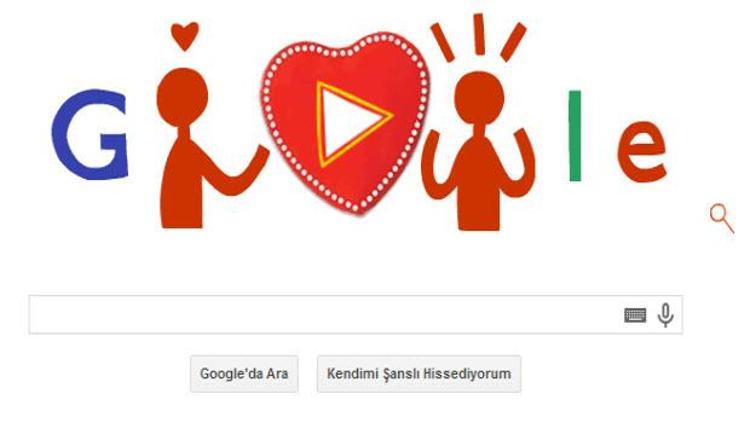 Google Sevgililer Günü için doodle hazırladı