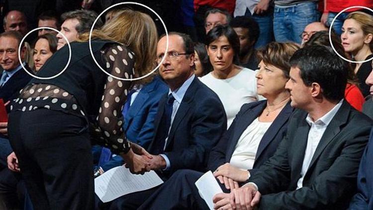 François Hollande, aşk üçgeninin ortasında