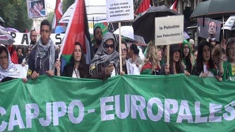 Pariste İsrail protestosuna polis müdahalesi