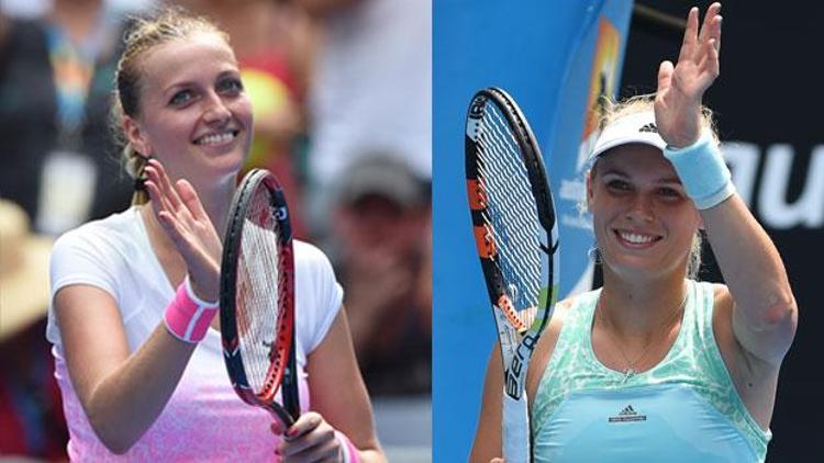 Kvitova ve Wozniacki turladı