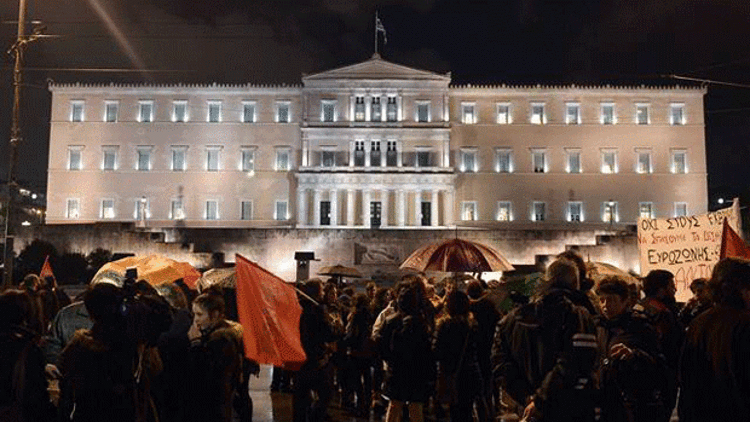 Yunanistanda hükümet karşıtı gösteriler