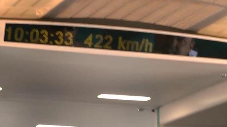 Dünyanın en hızlı treni bakın nerede
