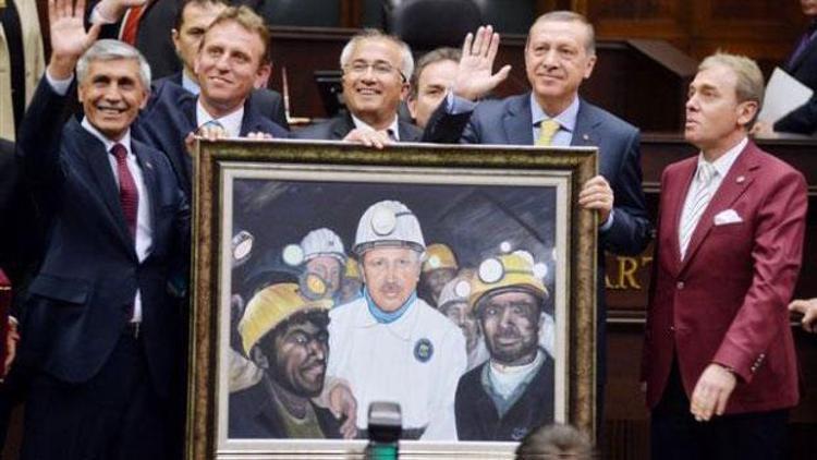 Erdoğana madenci tablosu