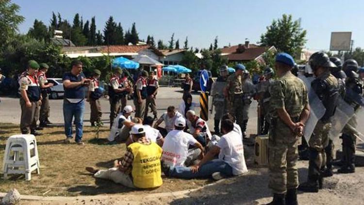 Sütaş eylemini Jandarma bitirdi