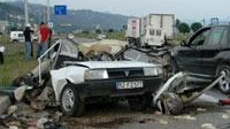 Amasyada trafik kazası: 8 yaralı