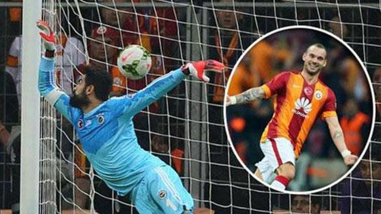 Volkan: Sneijderin şutlarında iki topu da görmedim