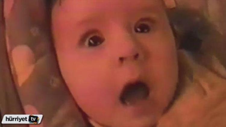 Tünele giren bebeklerin birbirinden komik yüzleri