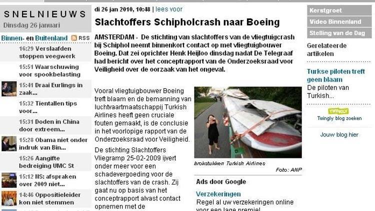 THY pilotları Amsterdam kazasında temize çıktı