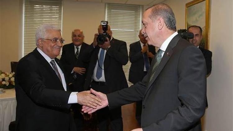 Cumhurbaşkanı Erdoğan, Mahmud Abbasla görüştü