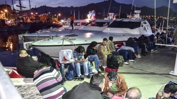 Antalya ve Bodrumda yüzlerce kaçak yakalandı