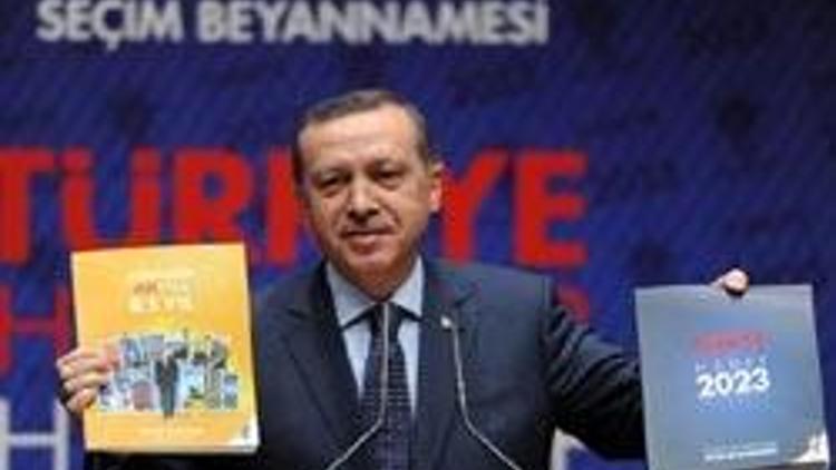 Başbakan Erdoğan partisininseçim beyannamesini açıkladı