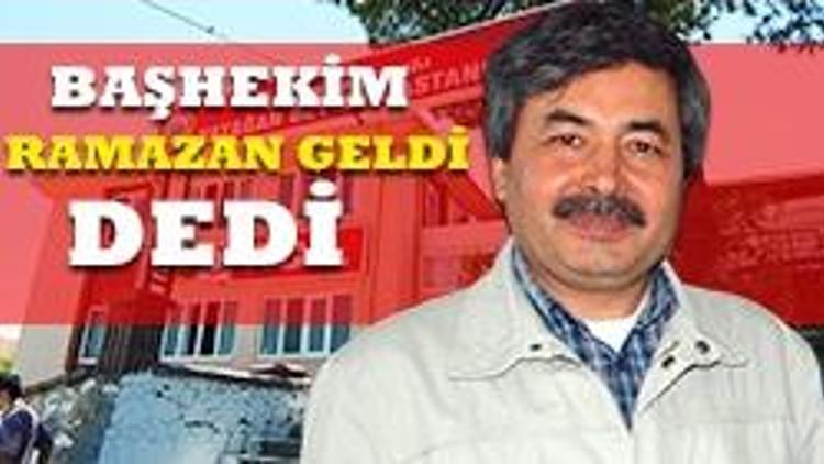 Ramazan geldi diye hastanenin çay ocağını kapattılar