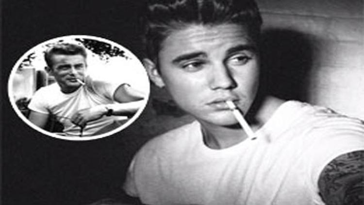 Bieberın James Dean fotoğrafı olayı oldu