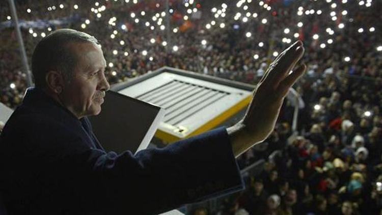 Erdoğandan gece mitingi