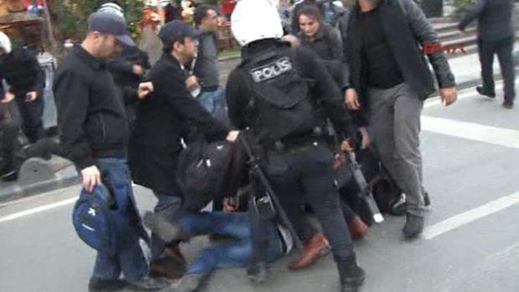 Marmara Üniversitesi önünde polis müdahalesi