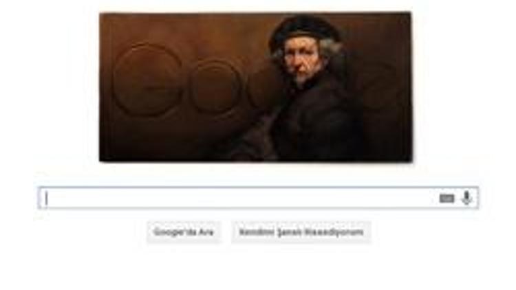 Googledan Rembrandt van Rijn için doodle