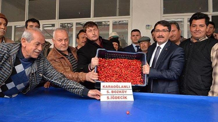 Manisa’da sezonun ilk kirazı 150 liradan alıcı buldu