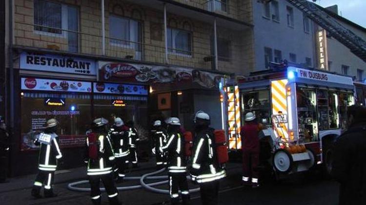 Duisburgda Türk restoranında yangın korkuttu