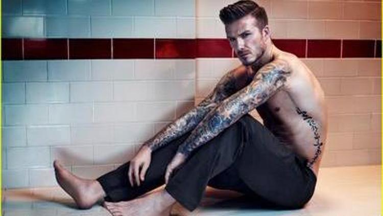 Beckham kamera karşısında