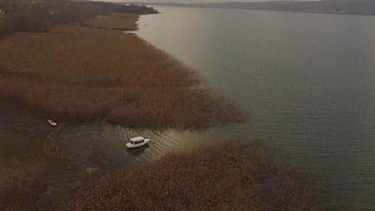 Sapanca Gölü havadan görüntülendi