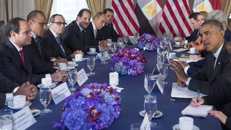 Obama New Yorkta Mısır Cumhurbaşkanı Sisi ile görüştü