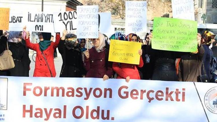 İlahiyat öğrencilerinden formasyon protestosu