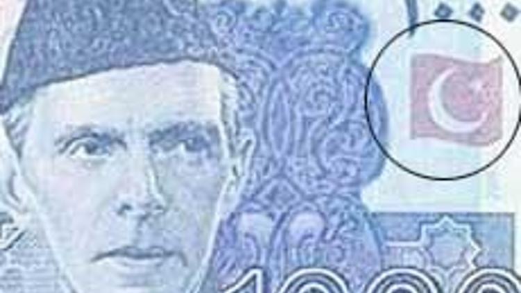 Pakistanın yeni banknotunda Türk bayrağı tartışması