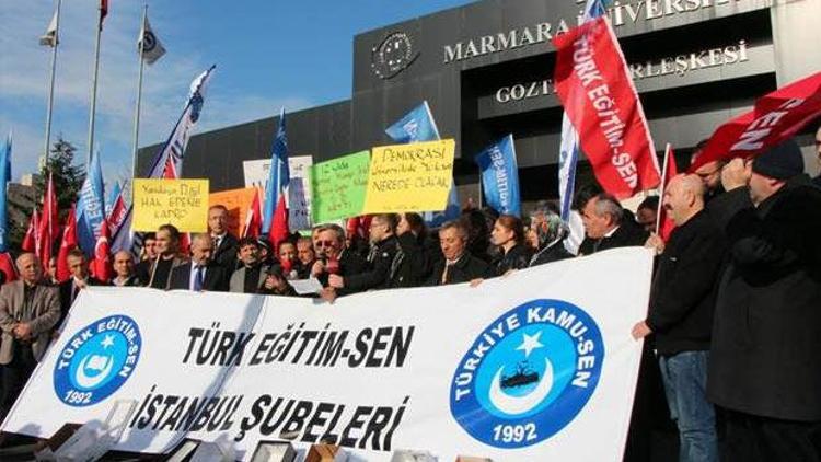 Türk Eğitim-Sen akademisyenler için eylemde