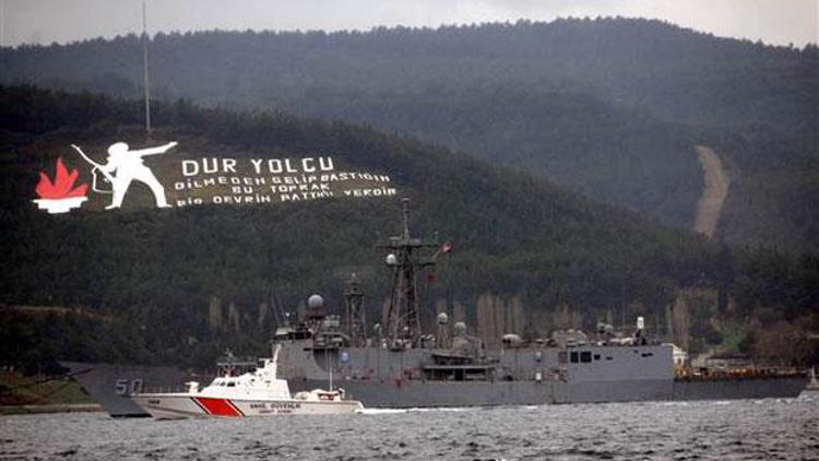 USS Taylor Çanakkale Boğazından Ege Denizine geçti