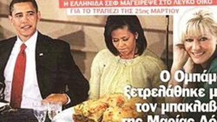 Obama, ‘Yunan baklavasına’ bayılmış