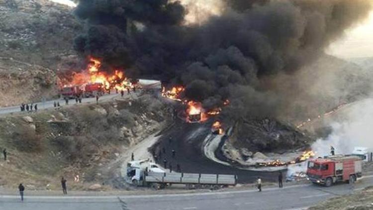 Zaho’da tankerlerin zincirleme kazası: 12 kişi yanarak öldü