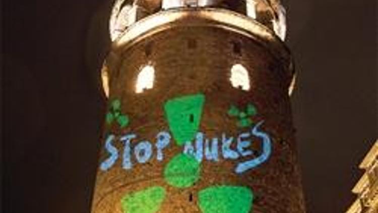 Galata’da nükleer karşıtı eylem