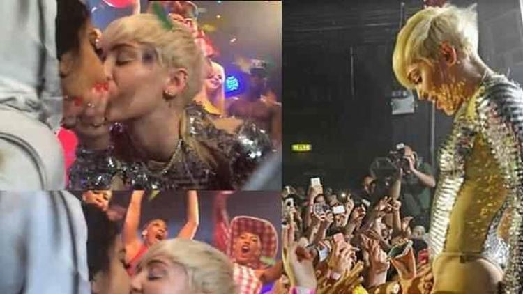 Miley Cyrus turnesinden acayip anlar