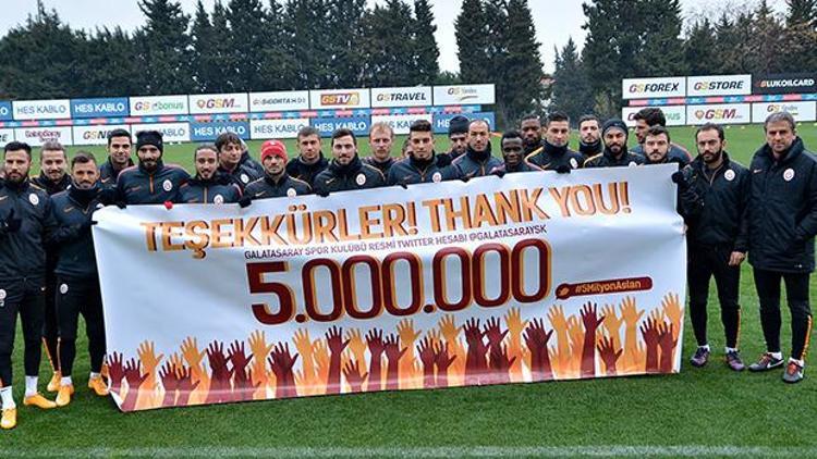 Galatasaraydan 5 milyon gururu