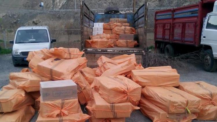 Hakkari’de 22 bin 210 paket kaçak sigara ele geçirildi