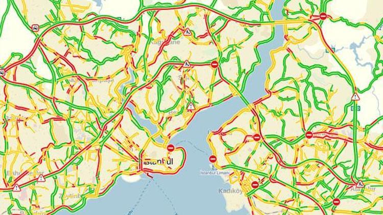 İstanbullular trafiğe dikkat