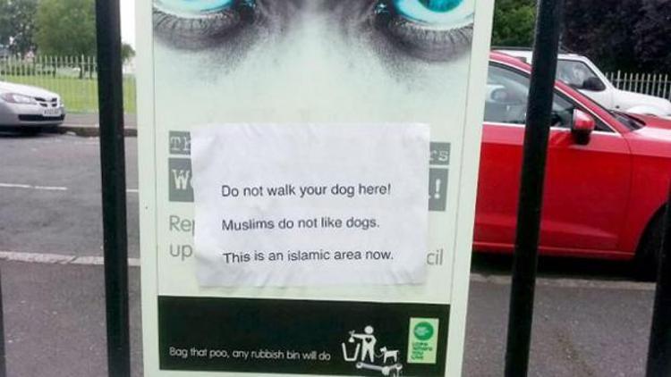 Müslümanların bölgesinde köpek dolaştırmayın