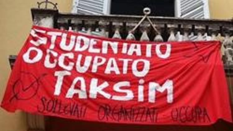 Bolognadaki eski okul binasını işgal edip “Taksim” adını verdiler