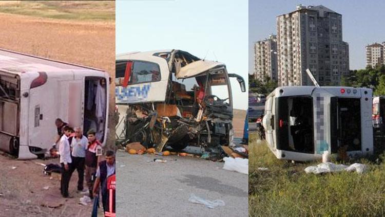 Ankarada bir haftada 3 otobüs kazası