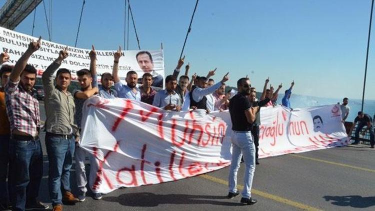Boğaziçi Köprüsünü Muhsin Yazıcıoğlu için trafiğe kapattılar