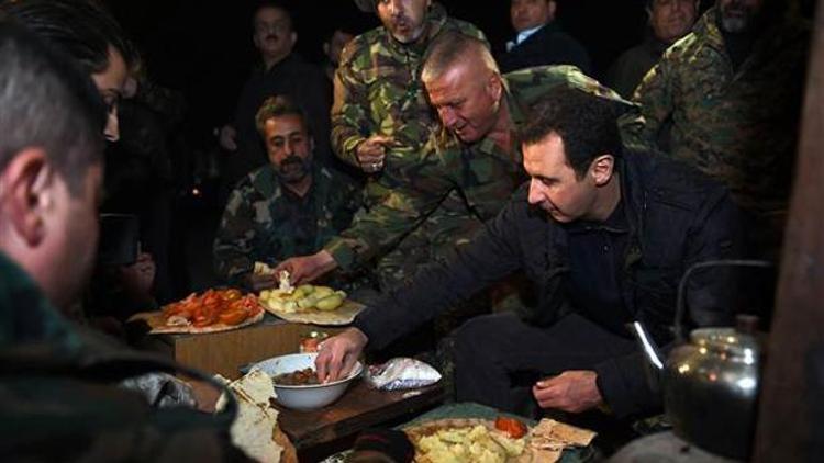 Suriye lideri Esaddan cephe ziyareti