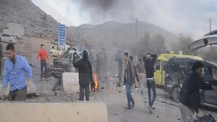 Türkiye-Suriye sınırında çifte patlama