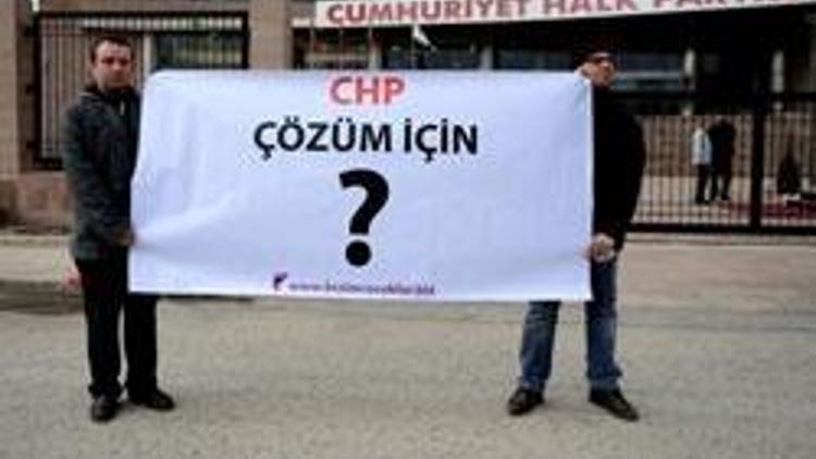 CHP önünde “Baldıran zehirli” protesto