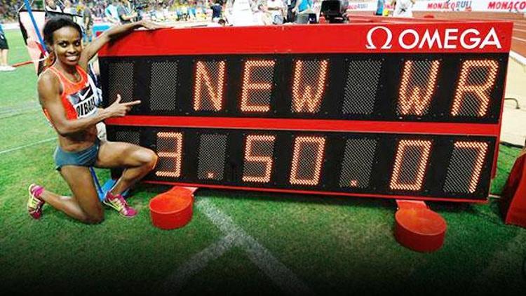 Genzebe Dibaba kadınlar 1500 metrede dünya rekorunu ele geçirdi