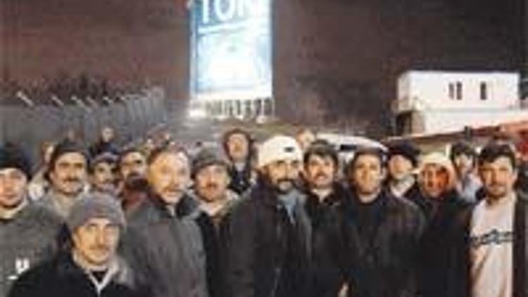 Seyrantepe Ali Sami Yen işçisi eylem yaptı