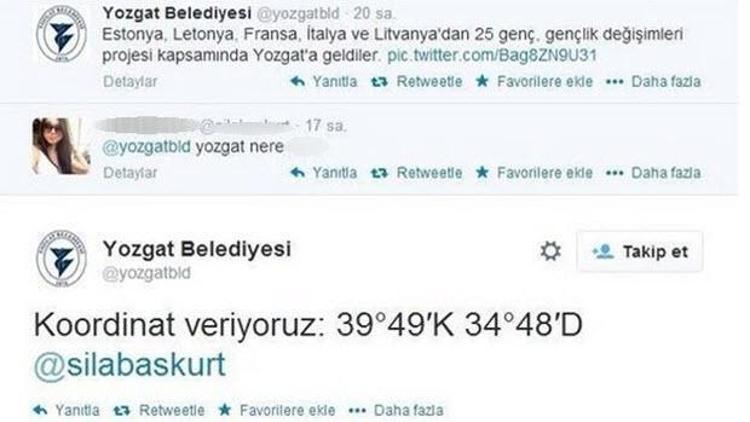 Yozgat Belediyesinden Twitterı sallayan tweet